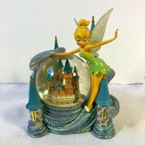 Vintage Disney Tinkerbell & Sleeping Beauty's Castle, Snow Globe EUC